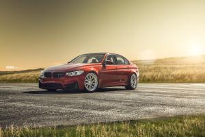 BMW M3 Sedan Sakhir Orange on ADV.1 Wheels (ADV10.0 TRACK FUNCTION CS) 2017 года